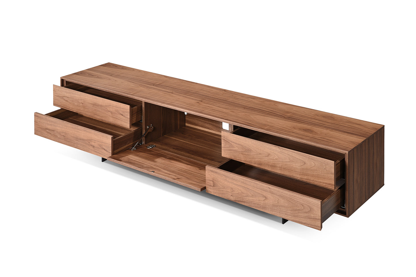 Tiroirs de la Console TV Scandinave Rigi