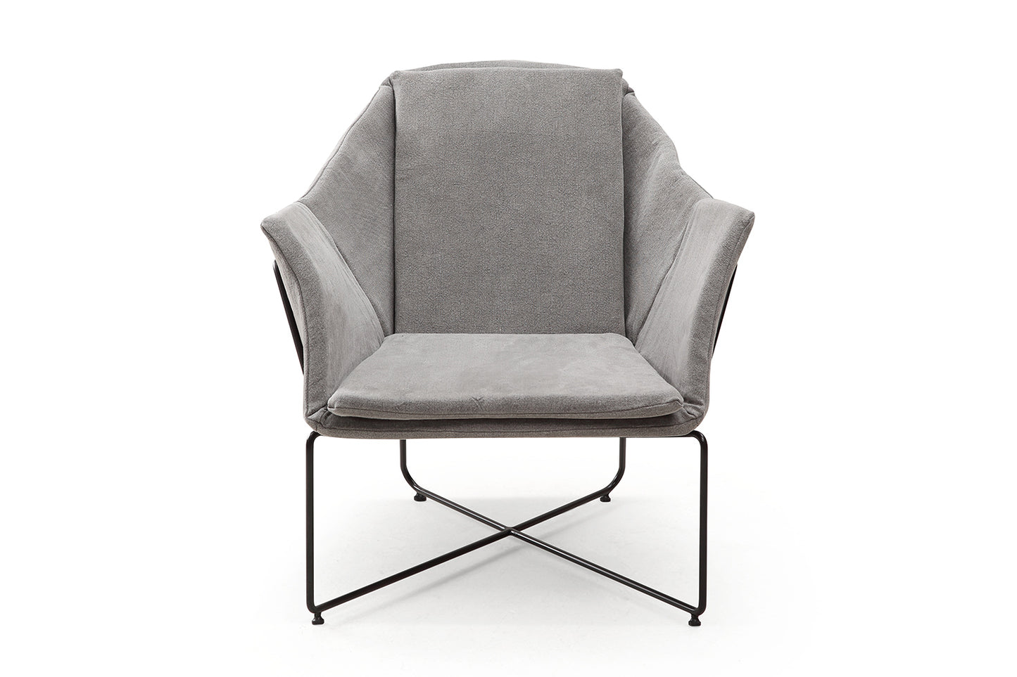 Chaise Scandinave Vellson Stockholm Tissu Gris