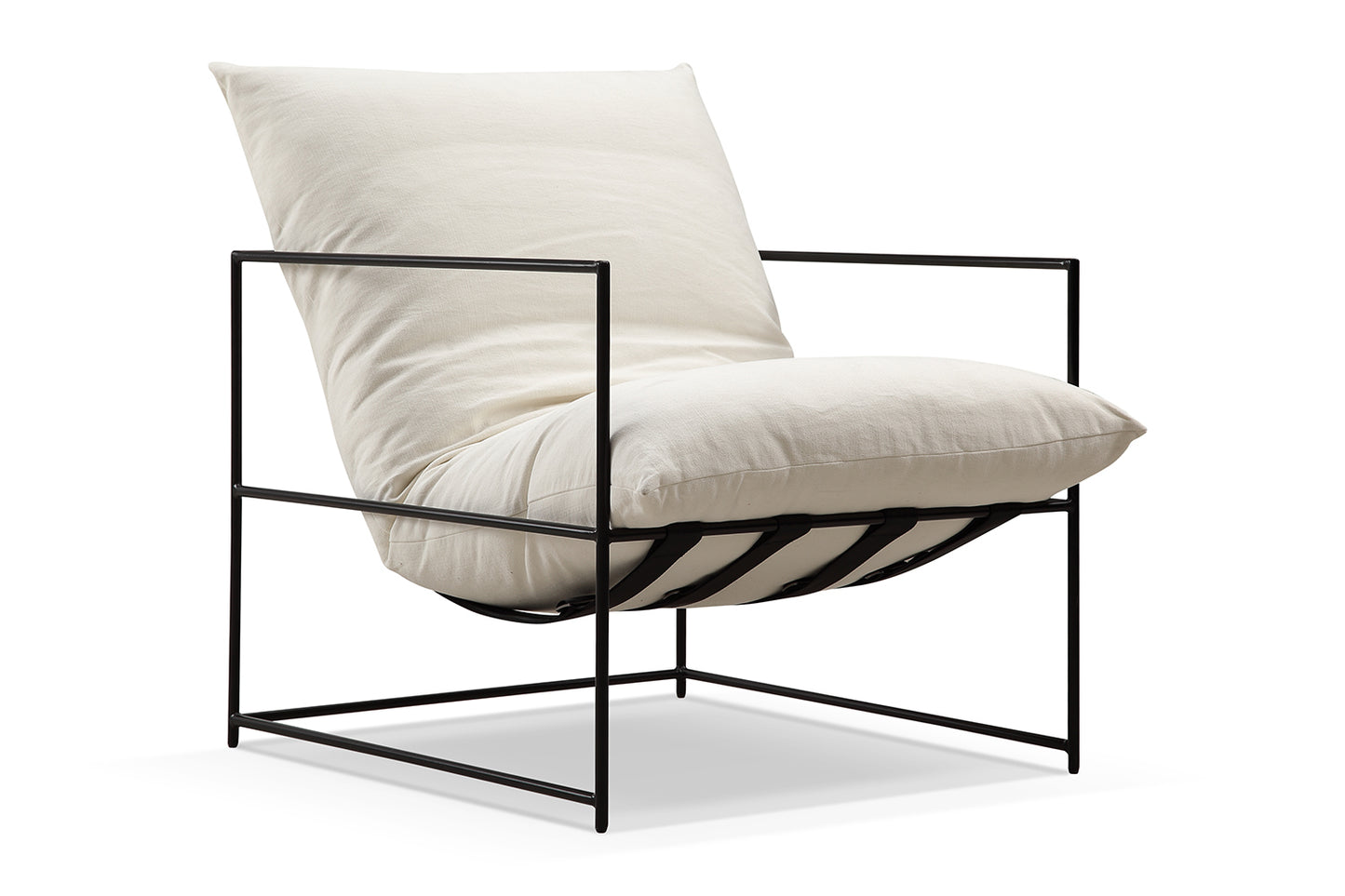 Chaise Vellson Malmö Tissu Blanc