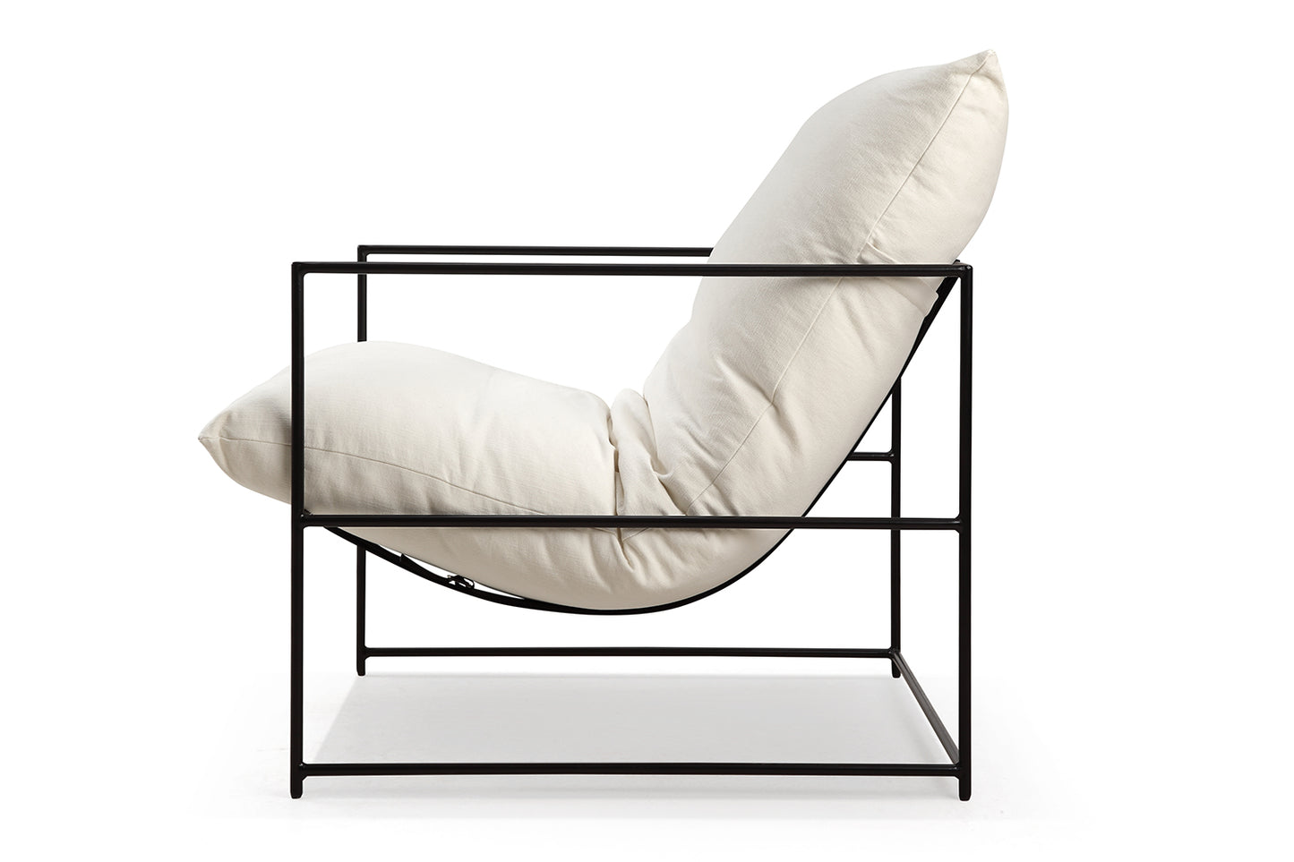 Chaise Vellson Malmö Tissu Blanc