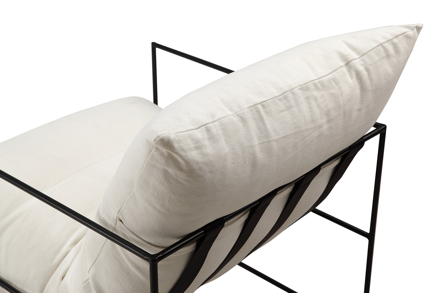 Chaise Vellson Malmö Tissu Blanc