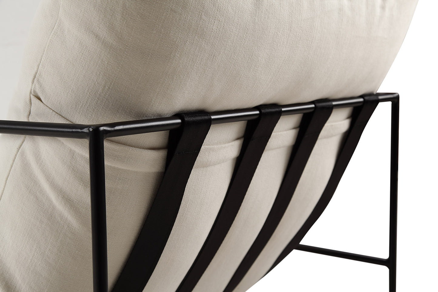 Chaise Vellson Malmö Tissu Blanc