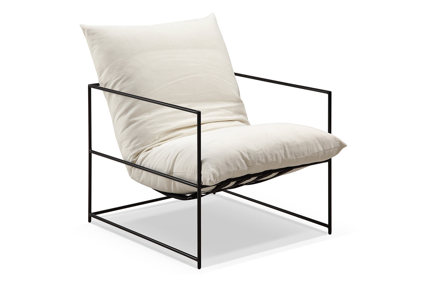Chaise Vellson Malmö Tissu Blanc