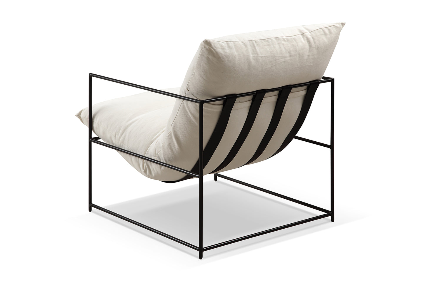 Chaise Vellson Malmö Tissu Blanc