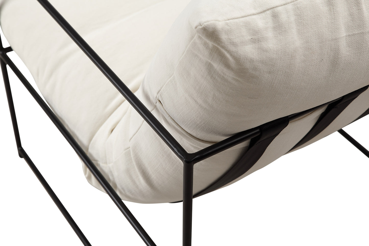 Chaise Vellson Malmö Tissu Blanc