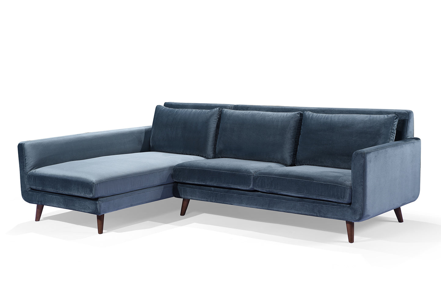 Canapé d'angle Scandinave Vellson Karis Bleu