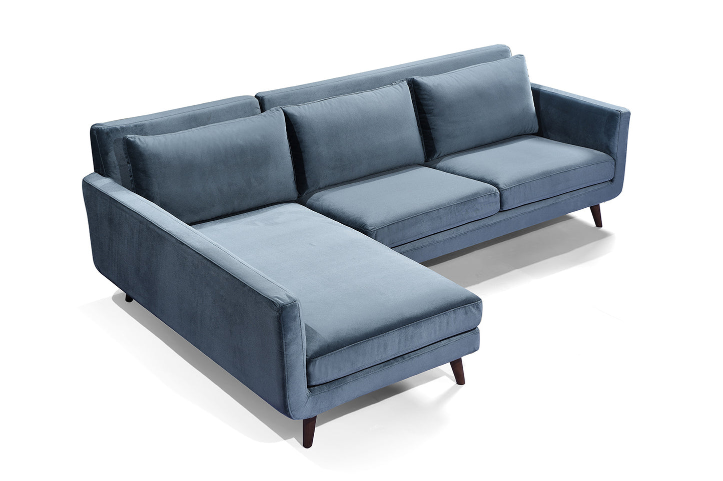 Canapé d'angle Scandinave Vellson Karis Bleu