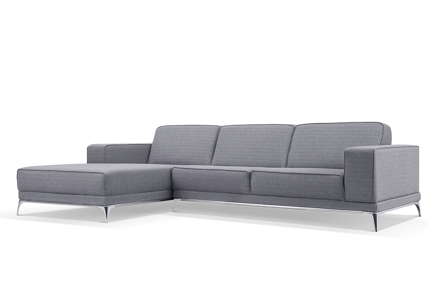 Canapé d'angle Moderne Vellson Kerma Gris