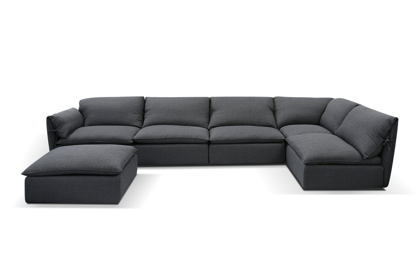 Canapé d'angle XXL Modulable Vellson Kantti Ardoise