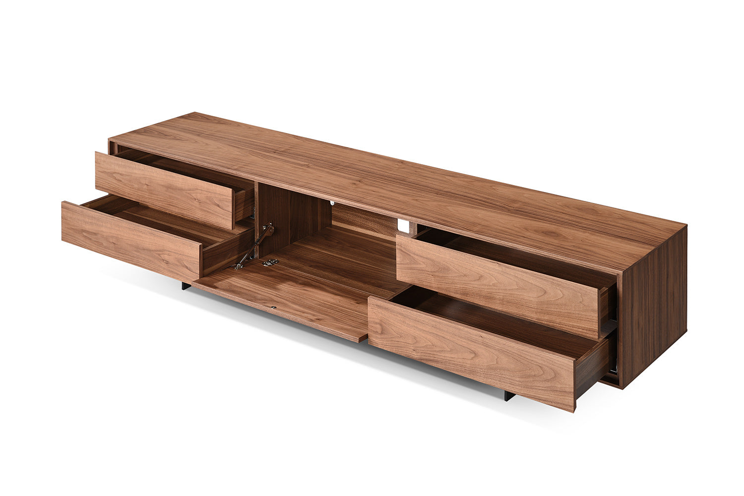 Tiroirs de la Console TV Scandinave Rigi