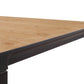 Table de Salle à Manger Design Noire Tresa