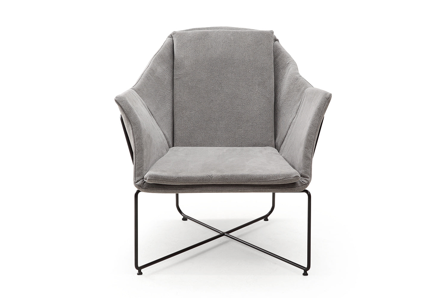 Chaise Scandinave Vellson Stockholm Tissu Gris