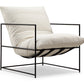 Chaise Vellson Malmö Tissu Blanc