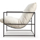 Chaise Vellson Malmö Tissu Blanc