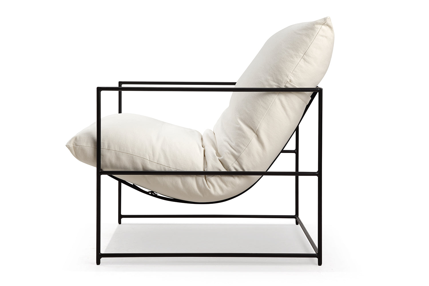 Chaise Vellson Malmö Tissu Blanc