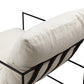 Chaise Vellson Malmö Tissu Blanc
