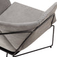 Chaise Scandinave Vellson Stockholm Tissu Gris