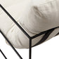 Chaise Vellson Malmö Tissu Blanc