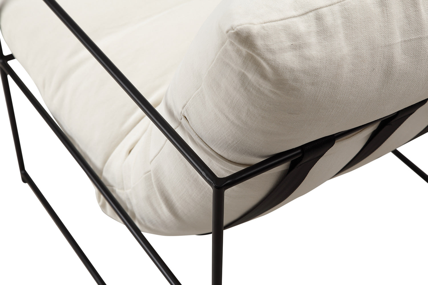 Chaise Vellson Malmö Tissu Blanc