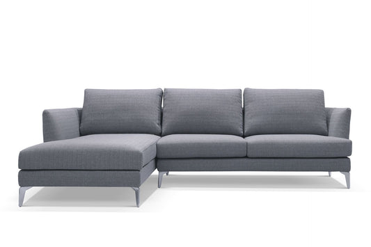 Canapé d'Angle Design Vellson Kolho Gris