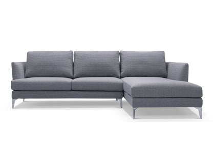 Canapé d'Angle Design Vellson Kolho Gris