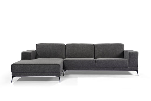 Canapé d'angle Moderne Vellson Kerma Ardoise