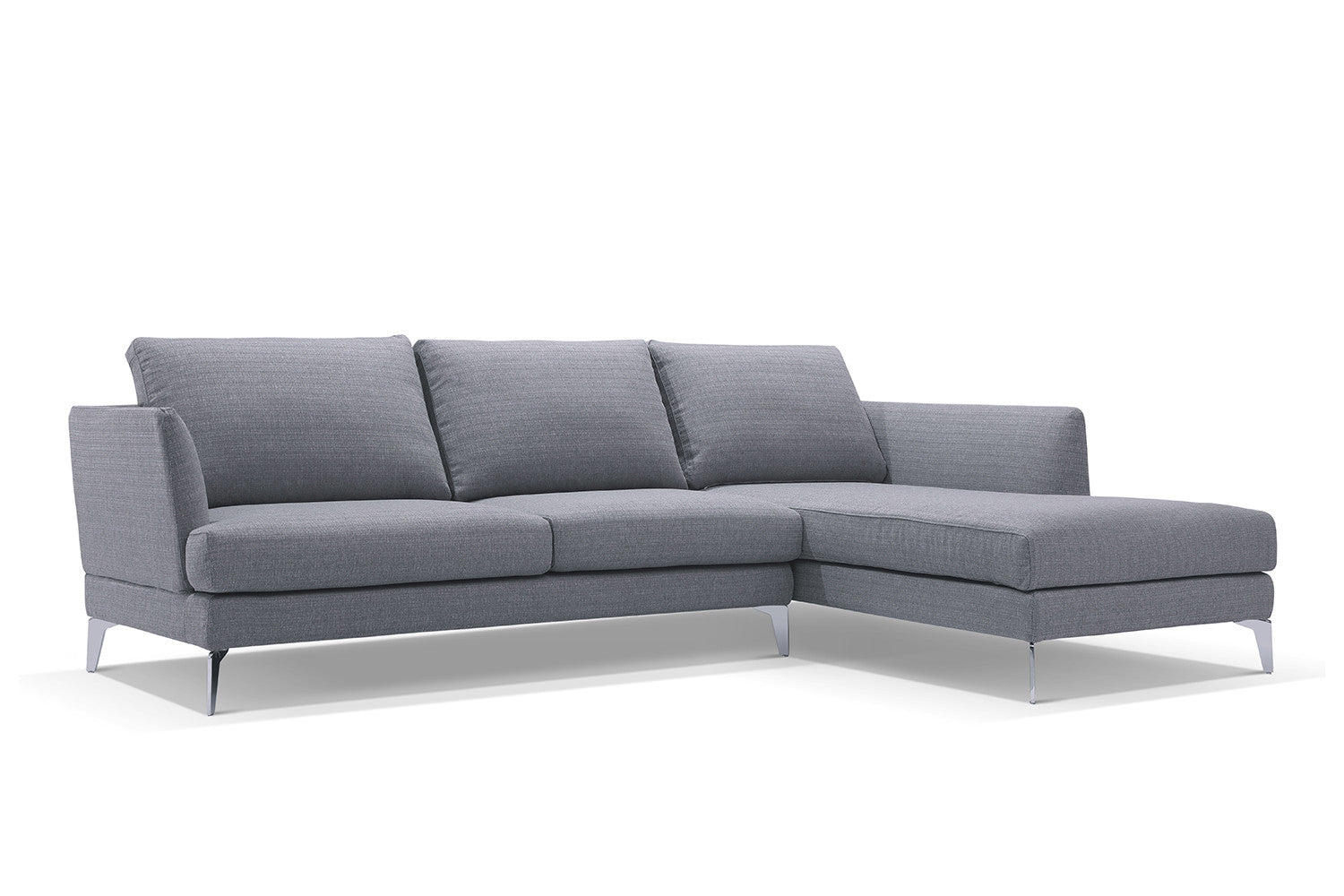 Canapé d'Angle Design Vellson Kolho Gris