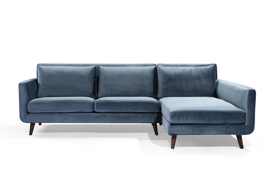 Canapé d'angle Scandinave Vellson Karis Bleu