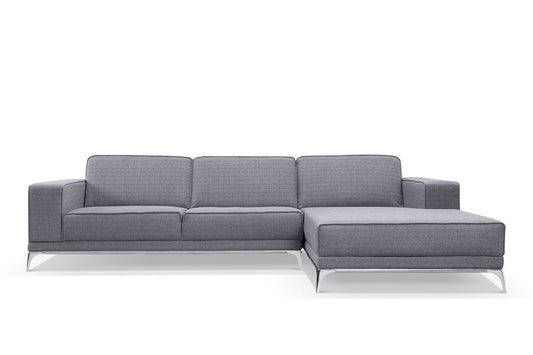 Canapé d'angle Moderne Vellson Kerma Gris