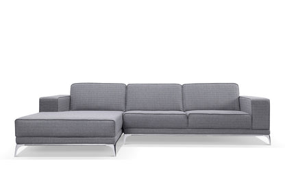 Canapé d'angle Moderne Vellson Kerma Gris