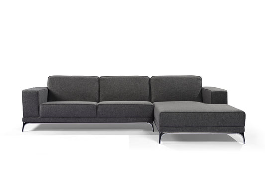 Canapé d'angle Moderne Vellson Kerma Ardoise