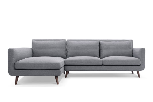 Canapé d'angle Scandinave Vellson Karis Gris