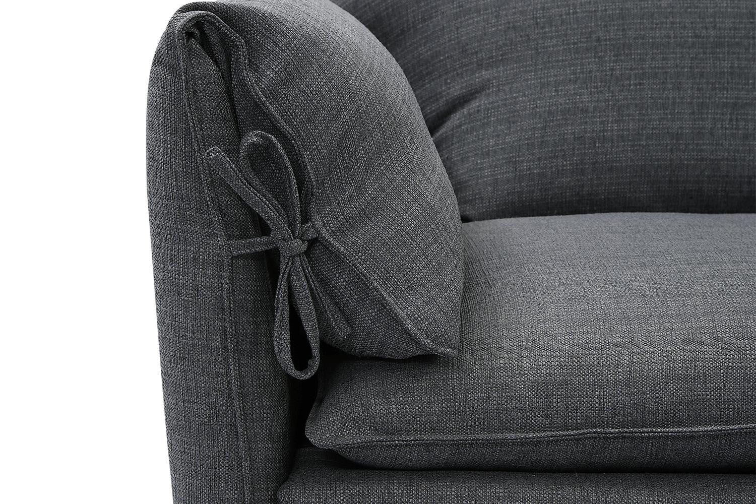 Canapé d'angle XXL Modulable Vellson Kantti Ardoise