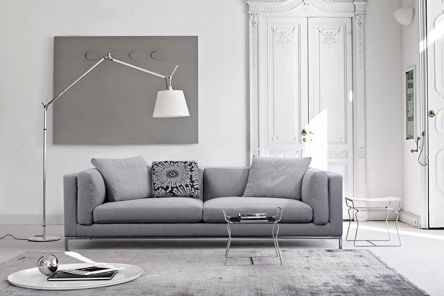 Canapé Design Contemporain Vellson Vaasa Gris