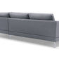 Canapé d'Angle Design Vellson Kolho Gris