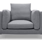 Fauteuil Design Contemporain Vellson Vaasa Gris