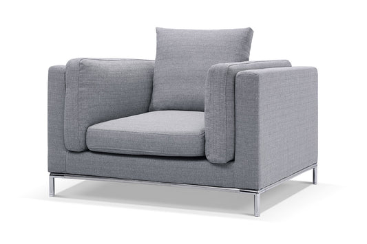 Fauteuil Design Contemporain Vellson Vaasa Gris