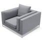 Fauteuil Design Contemporain Vellson Vaasa Gris