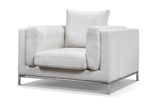 Fauteuil Design Contemporain Vellson Vaasa Blanc