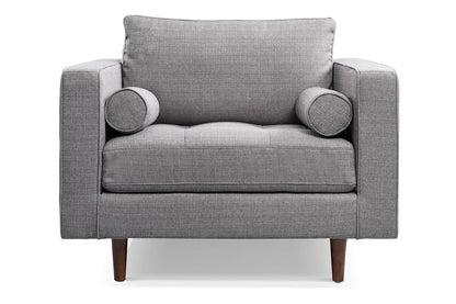 Fauteuil Style Rétro Vellson Vardo Gris
